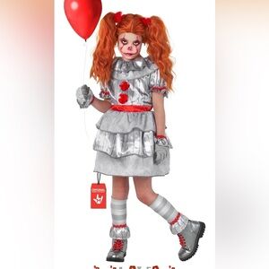 Creepy Clown Kids Costume -